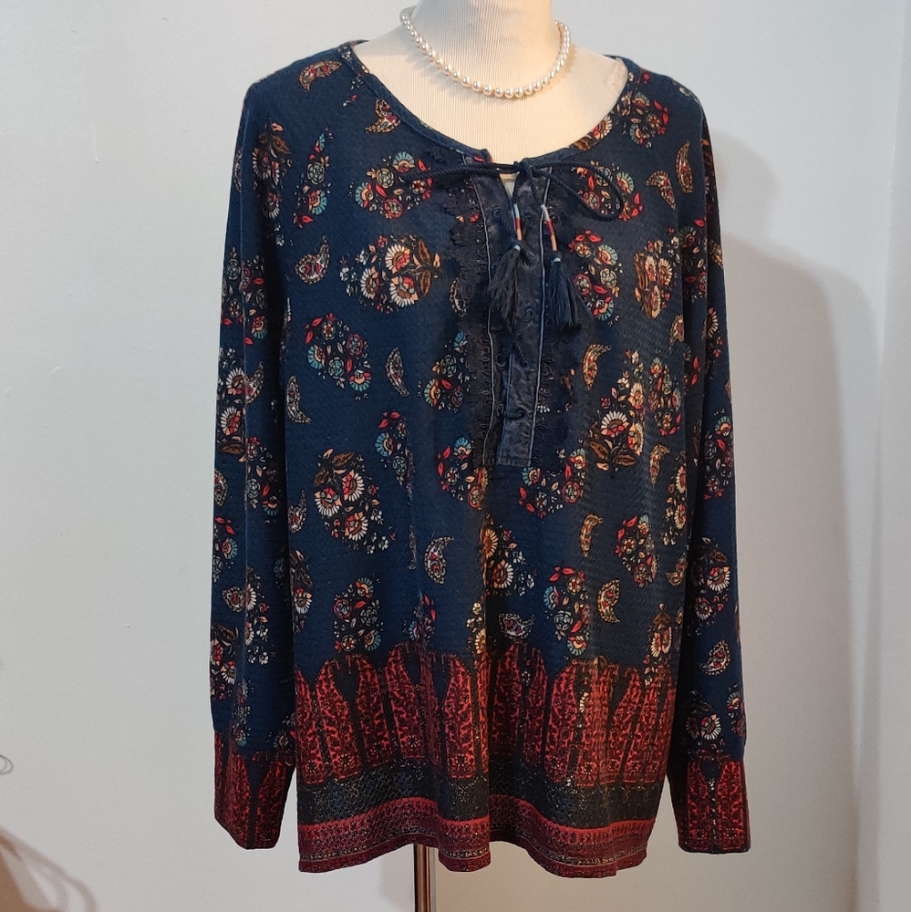 VINTAGE X AMERICA 1X BLOUSE